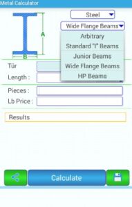Metal Weight Calculator APK (Latest Version) For Android Download 4