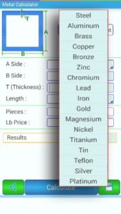 Metal Weight Calculator APK (Latest Version) For Android Download 2