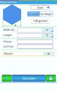 Metal Weight Calculator APK (Latest Version) For Android Download 3
